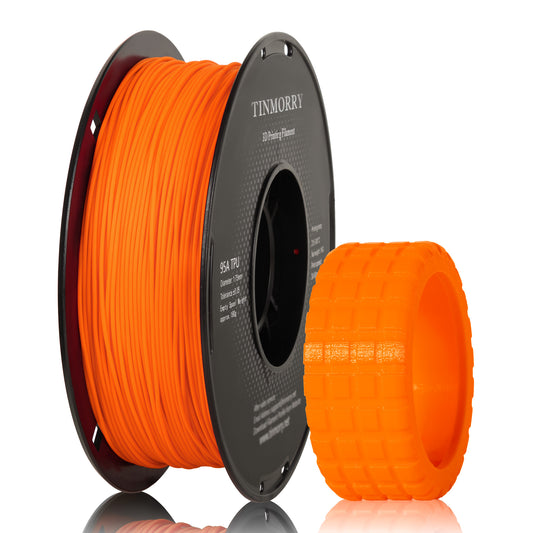 95A TPU 3D Printer Filament 1.75mm, 1 KG, Fire Safety Orange