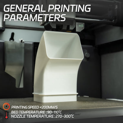 Glass Fiber PC 3D Printer Filament 1.75mm, 1 KG, Frosted White