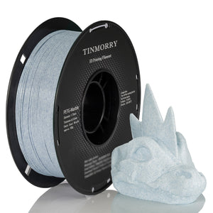 TINMORRY PETG Filament 1.75mm, PETG 3D Printer Filament, Compatible with Bambu FDM 3D Printer, 1 KG 1 Spool, Marble Magic Blue