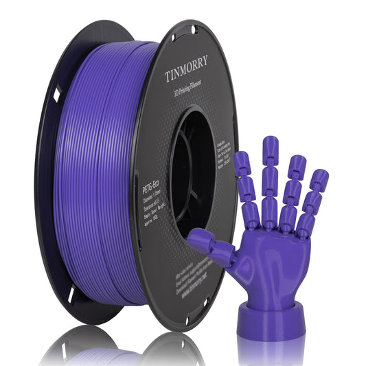 TINMORRY PETG-Filament 1,75 mm, Rapid PETG-Eco 3D-Druckfilament, kompatibel mit Bambu Lab/Creality K1C / FLASHFORGE Adventurer 5M FDM 3D-Drucker, 1 kg 1 Spule, Vinca Blue 