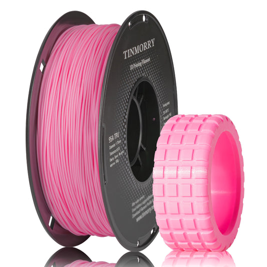 95A TPU 3D Printer Filament 1.75mm, 1 KG, Pale Pink