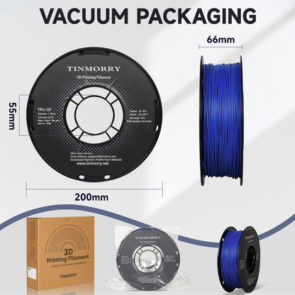 Glass Fiber TPU Filament 1.75mm, 1 KG, Frosted Blue
