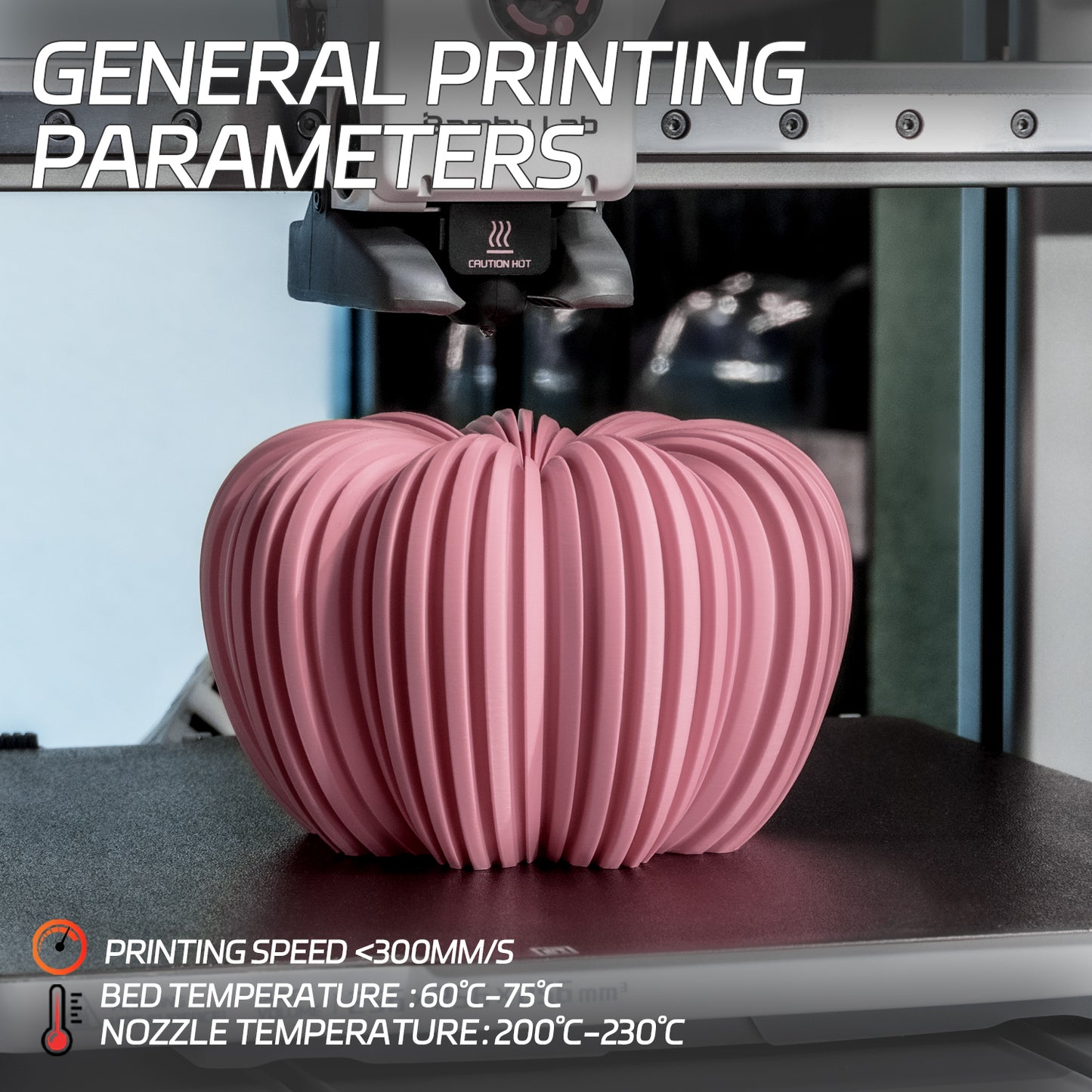 Matte PLA 3D Printer Filament 1.75mm, 1 KG, Matte Pink