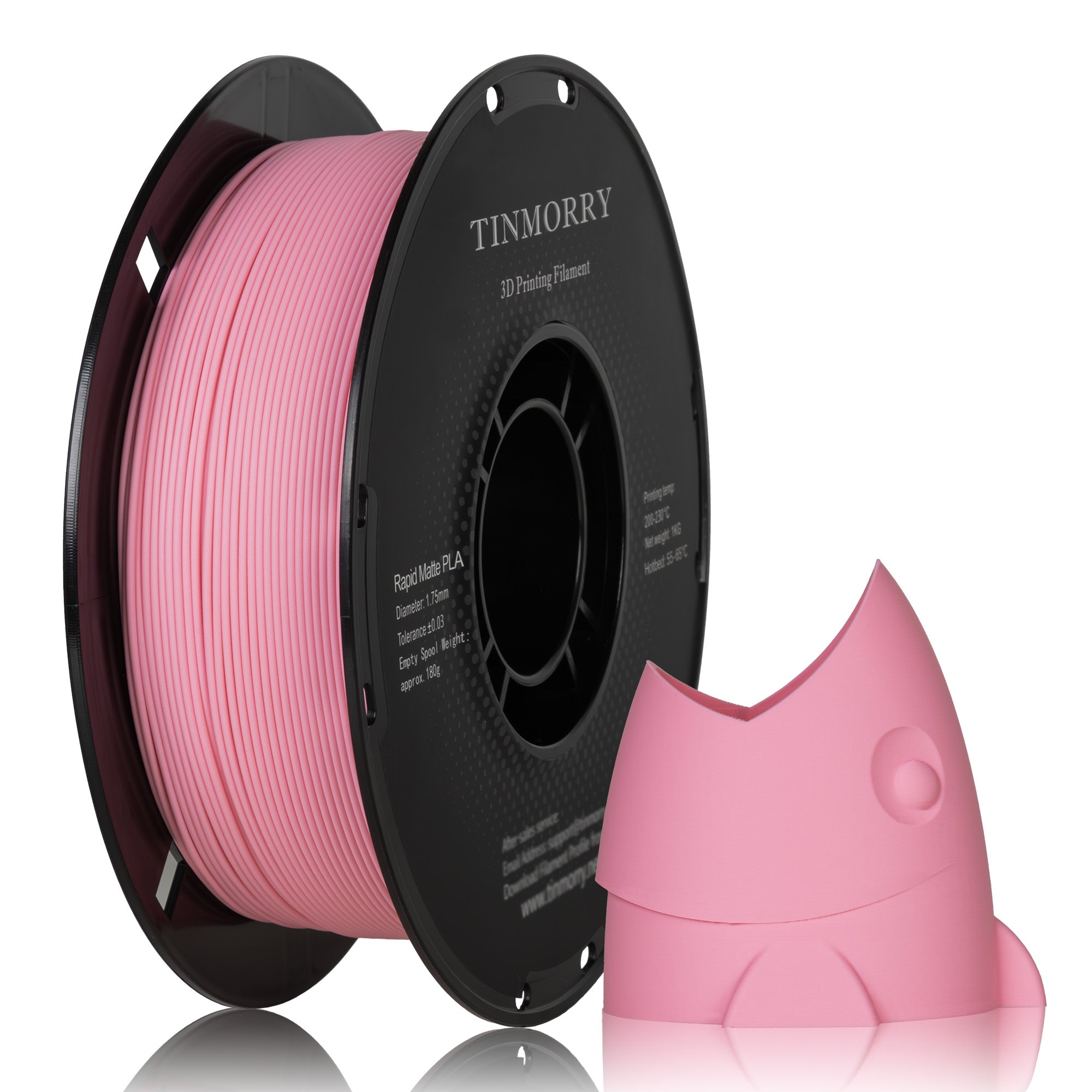 Matte PLA 3D Printer Filament 1.75mm, 1 KG, Matte Pink – TINMORRY Store
