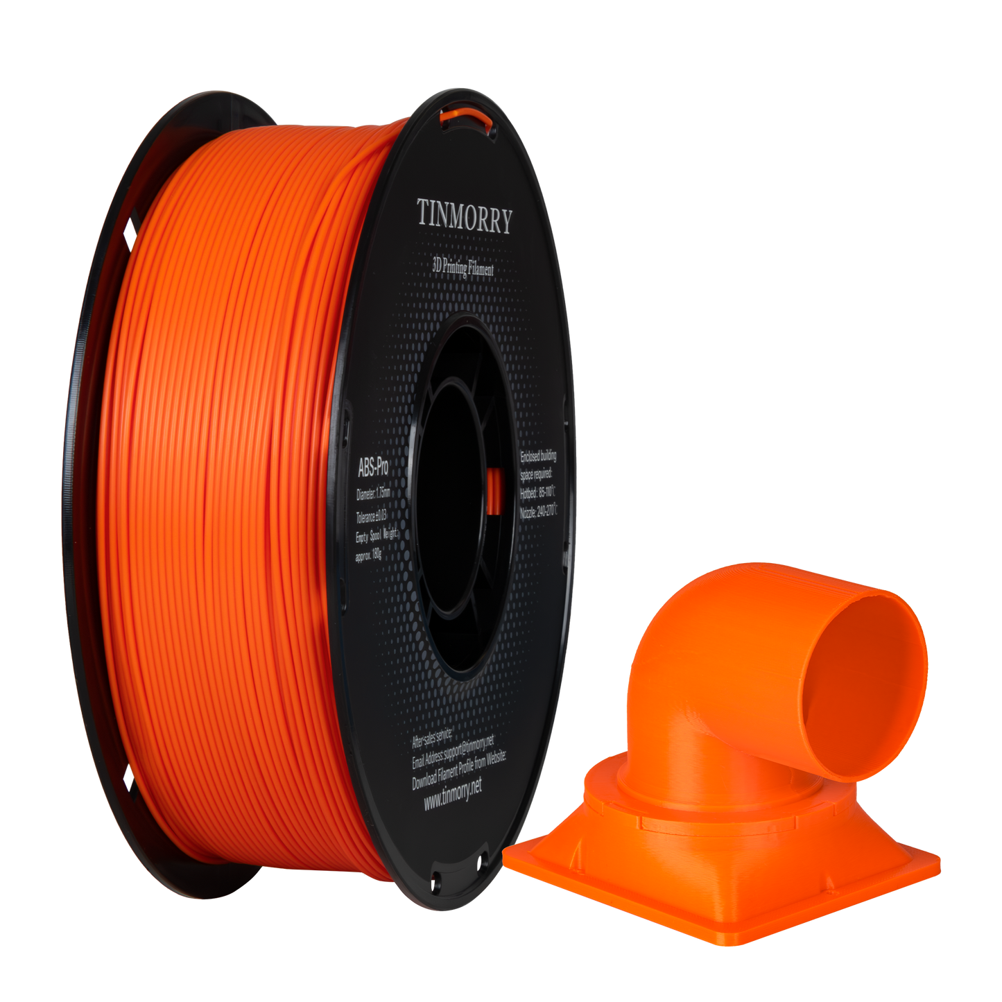 ABS-Pro 3D Printer Filament 1.75mm, 1 KG, Orange
