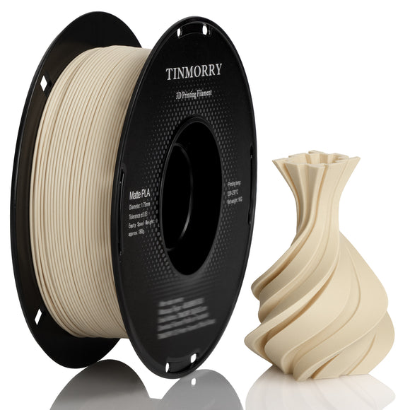 TINMORRY Mattes PLA-Filament 1,75 mm, PLA-3D-Druckfilament, kompatibel mit Bambu Lab FDM-3D-Drucker, 1 kg, 1 Spule, matte Haut 