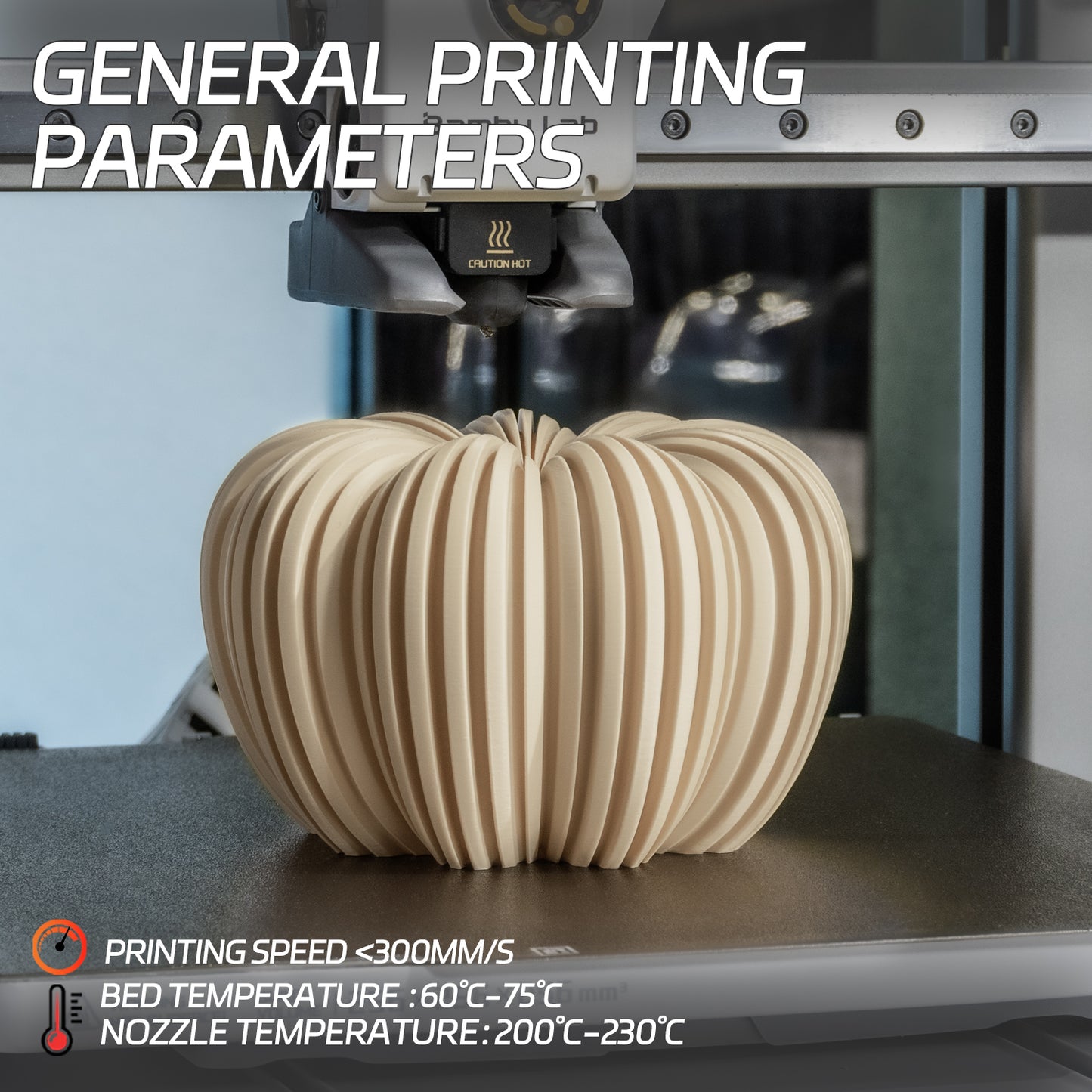 Matte PLA 3D Printer Filament 1.75mm, 1 KG, Matte Skin