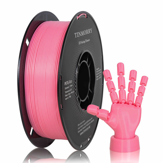 TINMORRY PETG-Filament 1,75 mm, Rapid PETG-Eco 3D-Druckfilament, kompatibel mit Bambu Lab/Creality K1C / FLASHFORGE Adventurer 5M FDM 3D-Drucker, 1 kg 1 Spule, Pink 
