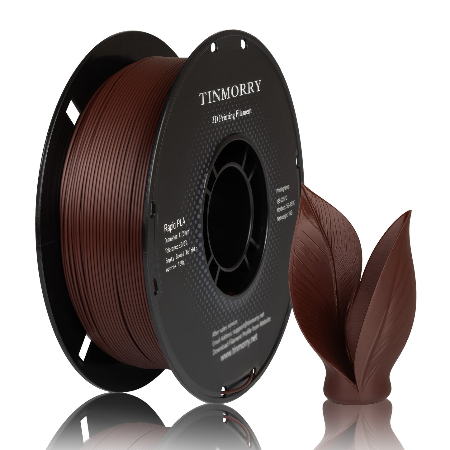 New Formula PLA  3D Printer Filament 1.75mm, 1 KG,  Reddish Brown