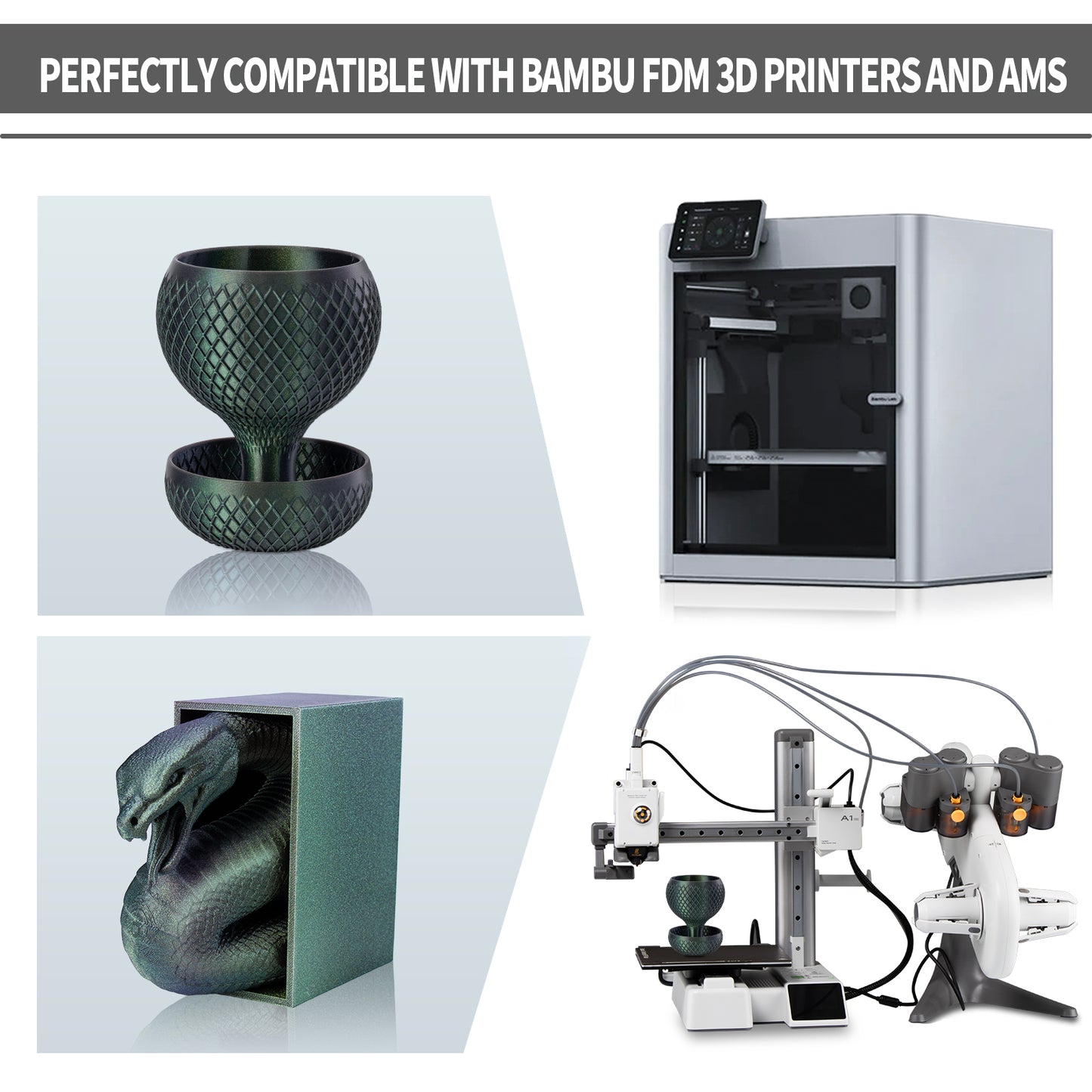 Galaxy PETG 3D Printer Filament 1.75mm, 1 KG, Galaxy Gemstone Green