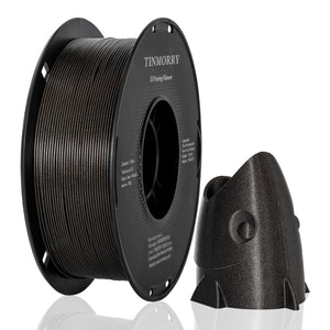 TINMORRY PETG Filament 1.75mm, Rapid PETG-Eco 3D Printing Filament, Compatible with Bambu Lab/Creality K1C / FLASHFORGE Adventurer 5M FDM 3D Printer, 1 KG 1 Spool, Sparkly Black