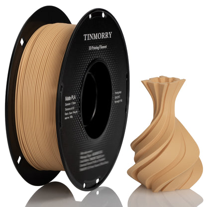 Matte PLA 3D Printer Filament 1.75mm, 1 KG, Matte Light Brown
