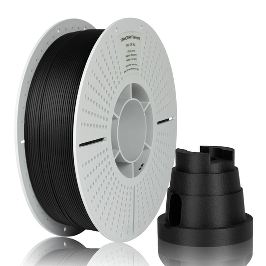 Carbon Fiber PA6 3D Printer Filament 1.75mm(approx. 5% Carbon Fiber Content), 1 KG, Black