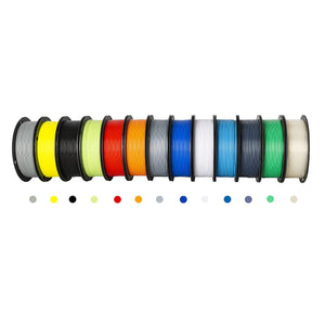 PLA Filament 1.75mm, TINMORRY 3D Printer Filament, Net weight 10kg, Black+white+grey+transparent+red+yellow+orange+green+skyblue+royal blue