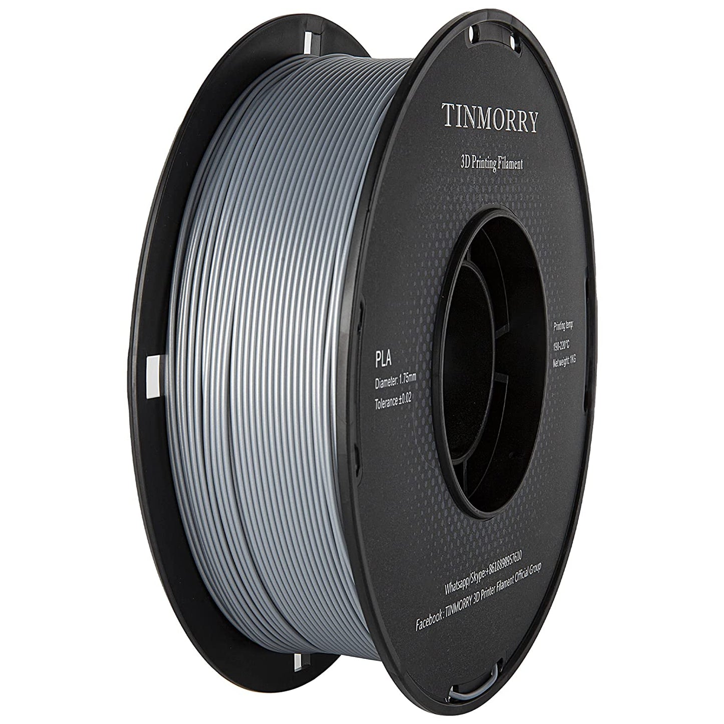 Regular PLA 3D Printer Filament 1.75mm, 1 KG, Regular Silver