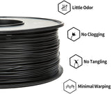 ABS Filament 1.75mm, TINMORRY Filament 3D Printing Materials, 3D Printer Filament, 1KG 1 Spool, Black