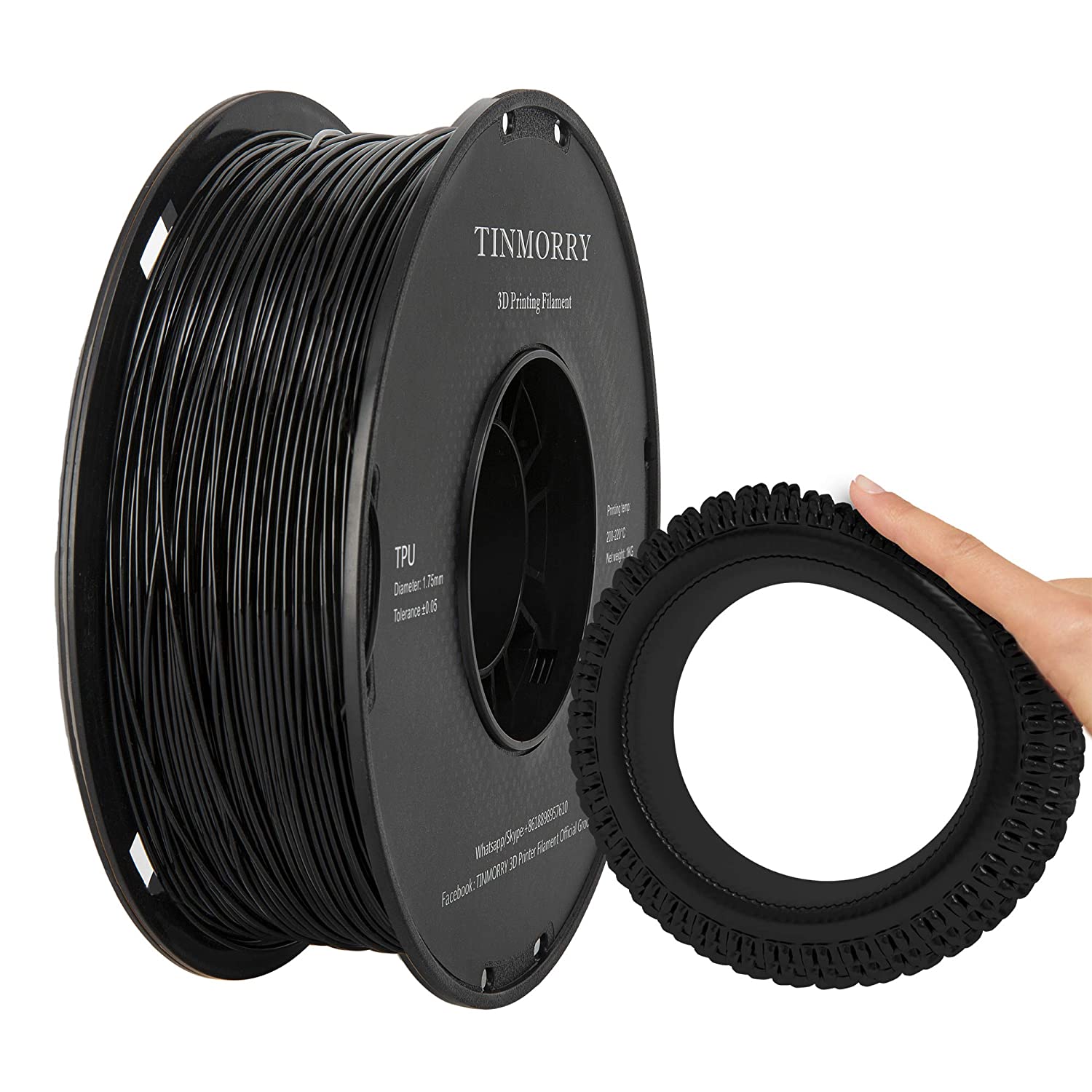 Filament TPU 1.75 mm, TINMORRY 3D Printing Materials, TPU Filament for –  TINMORRY Store