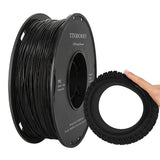 Filament TPU 1.75 mm, TINMORRY 3D Printing Materials, TPU Filament for FDM 3D Printer, 1 kg 1 Spool, Black