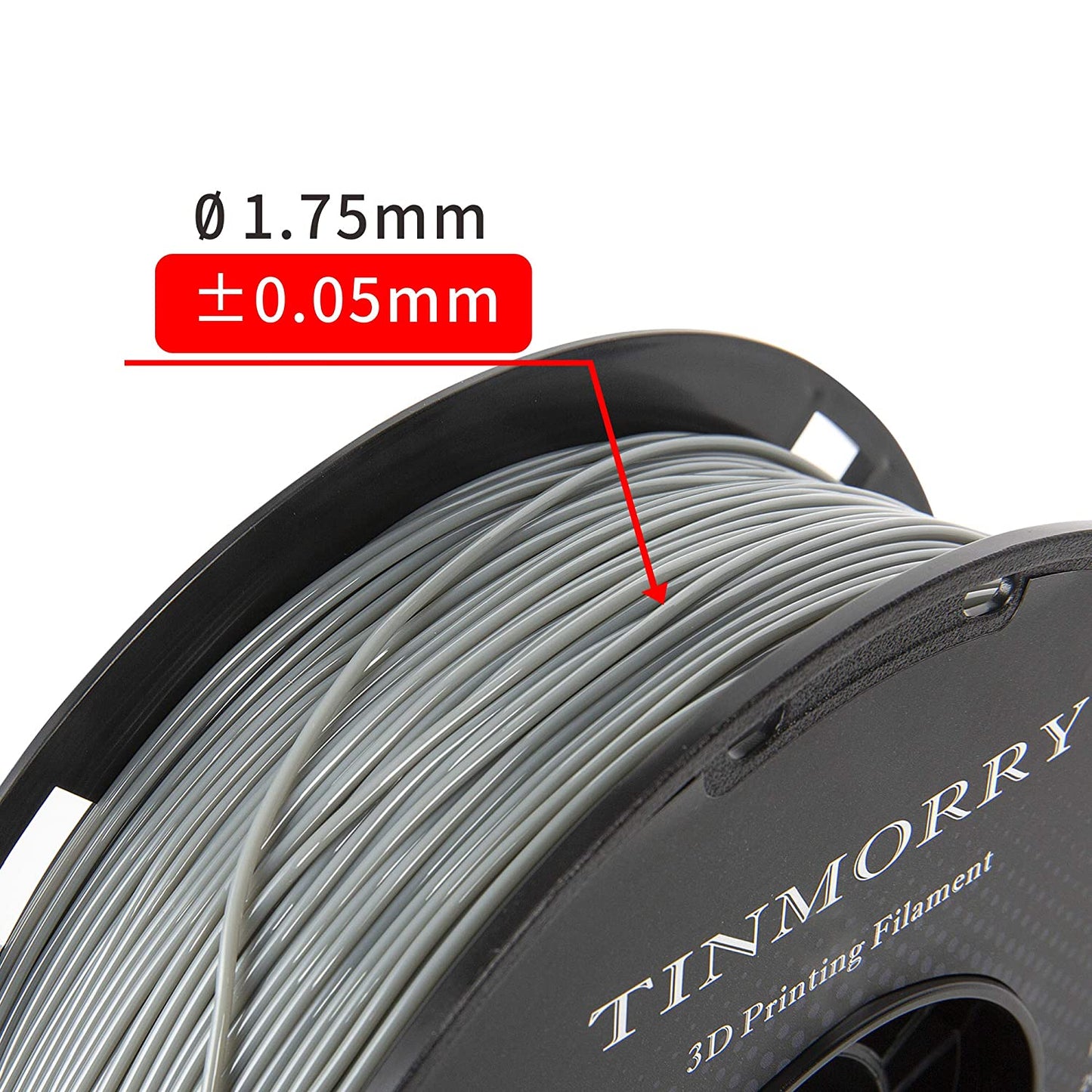 95A TPU 3D Printer Filament 1.75mm, 1 KG, Grey