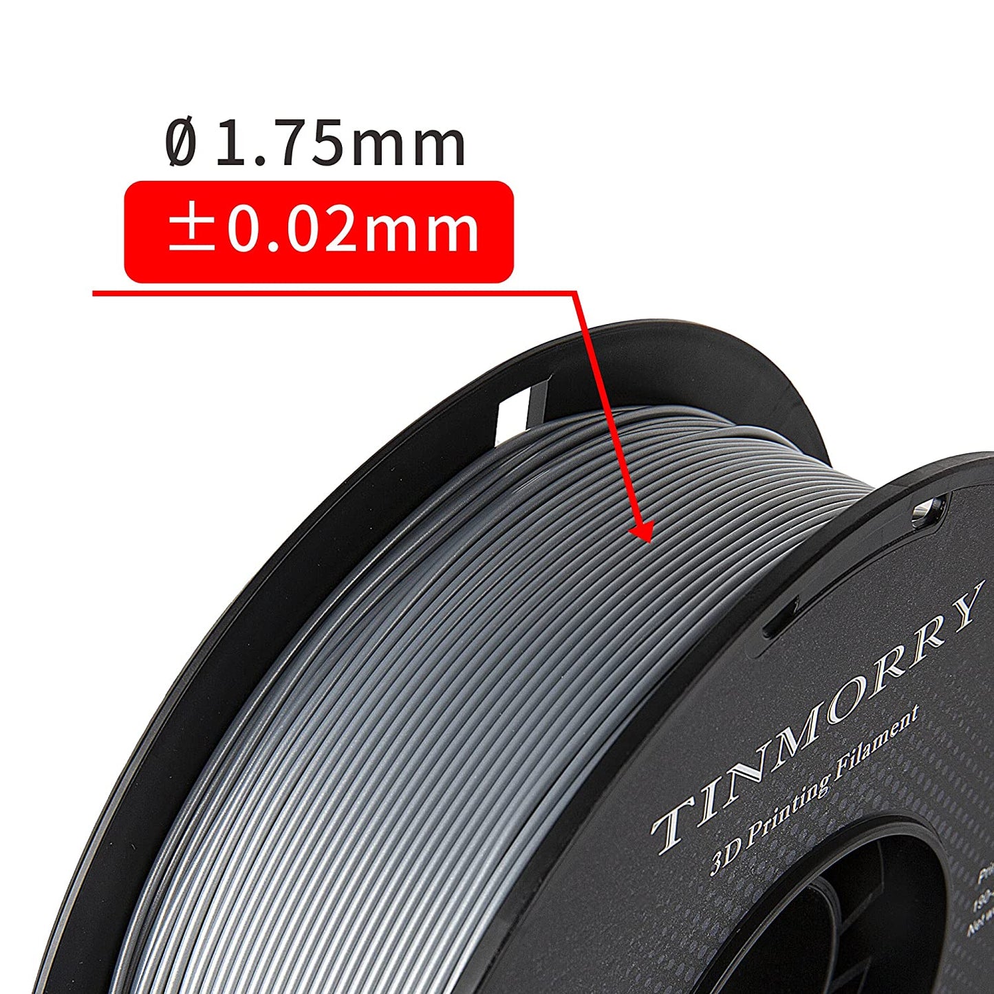 Regular PLA 3D Printer Filament 1.75mm, 1 KG, Regular Silver