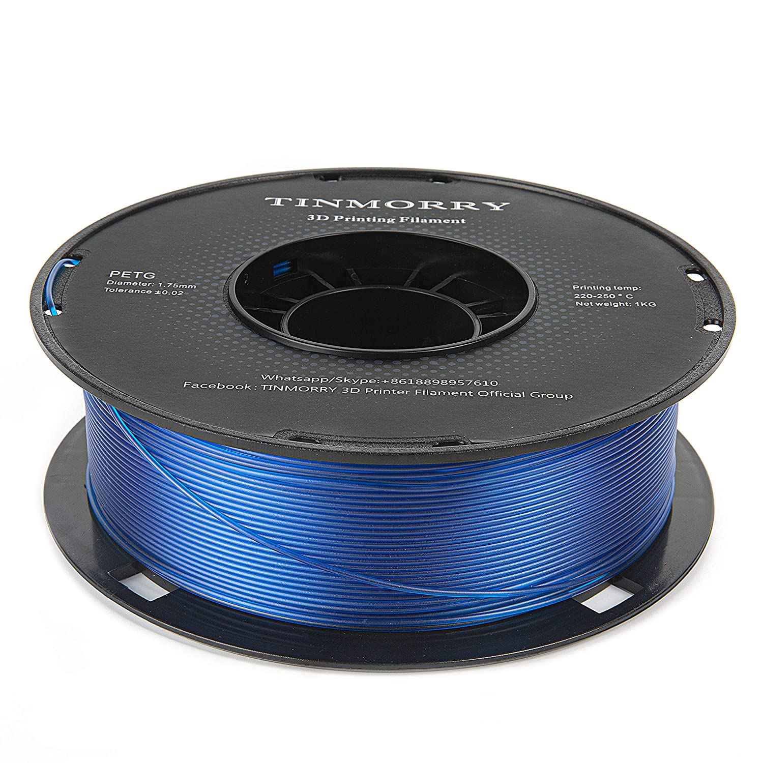 PETG Filament 1.75mm 1kg, TINMORRY 3D Printer Filament PETG Tangle-Fre –  TINMORRY Store