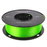 PETG Filament 1.75mm 1kg, TINMORRY 3D Printer Filament PETG Tangle-Free 3D Printing Materials, 1 Spool, Transparent green