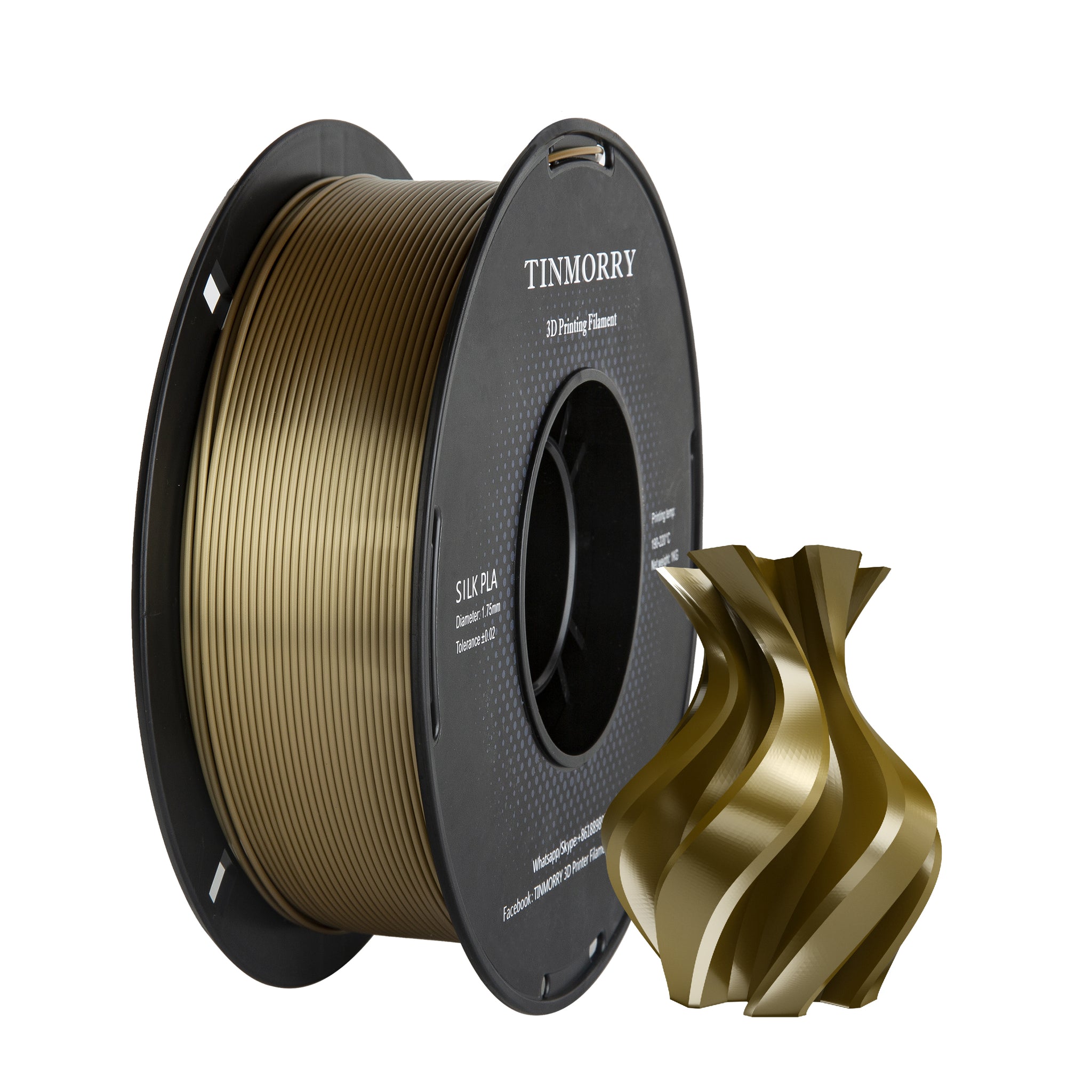 Bobine filament PLA 1.75 mm Bronze 750g - BASF — Filimprimante3D