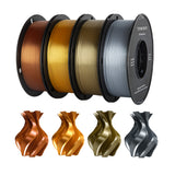 Filament 1.75 PLA, TINMORRY PLA Filament 1.75 mm, Filament-3D-Druckmaterialien, 1 KG 1 Spool, Silk Gold